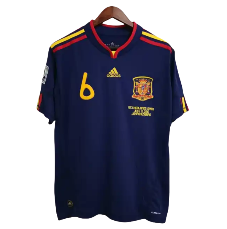 2378c54a6b Spain Retro Jersey Away World Cup Final 2010 | GoGoalKits - Image 1