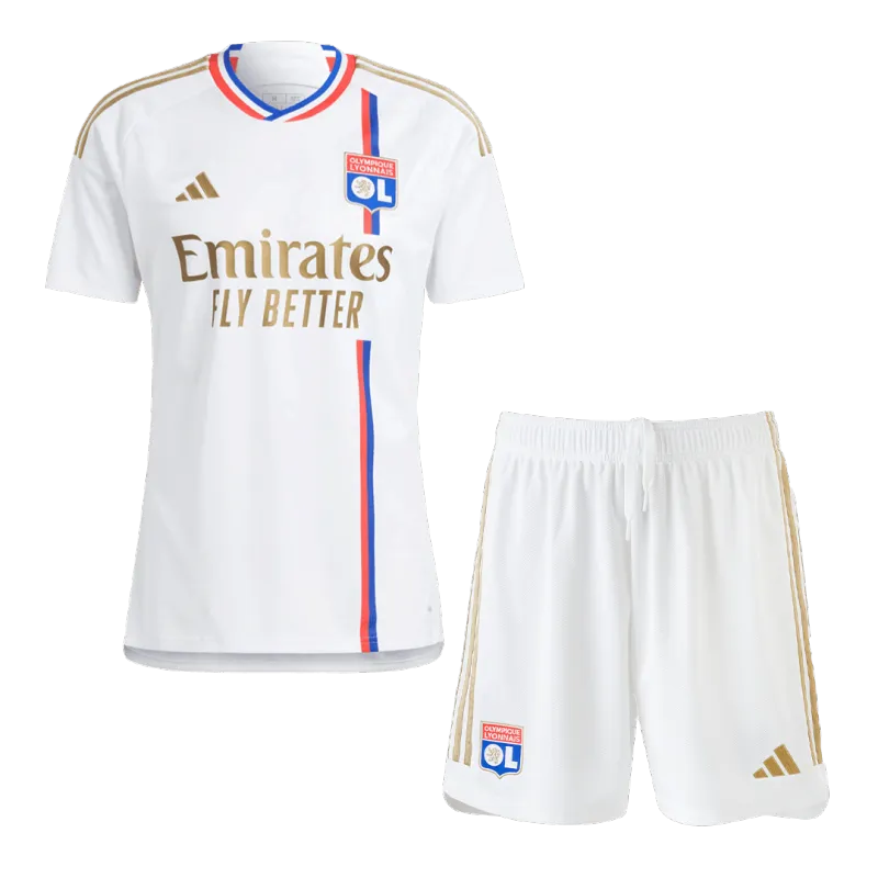 23ad44705f Olympique Lyonnais Home Kit Jersey+Shorts 2023/24 | GoGoalKits - Image 1