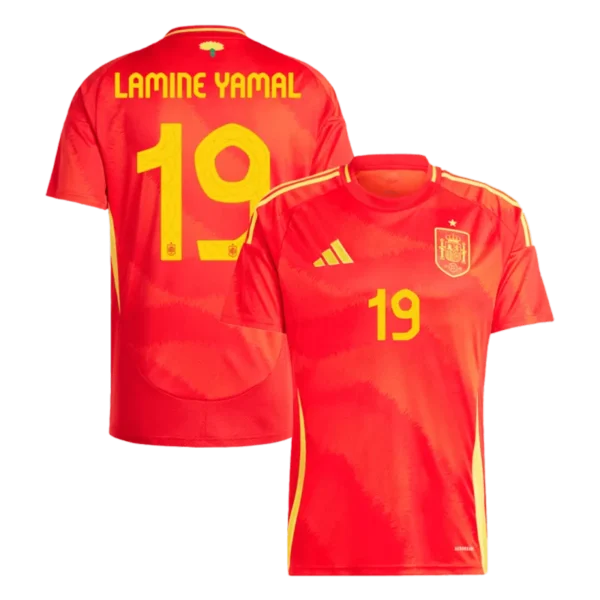 Spain Home Jersey LAMINE YAMAL #19 RODRIGO #16 MORATA #7 Euro 2024