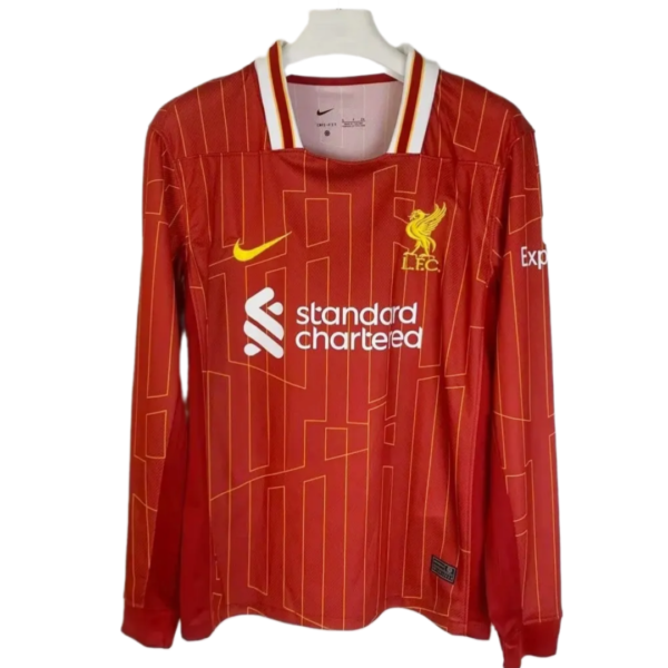 24-25 Liverpool Home Long Sleeve Jersey | GoGoalKits