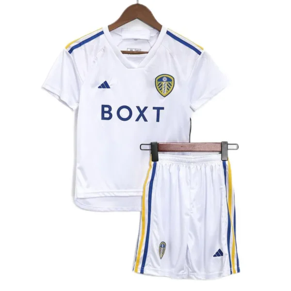 Kids Leeds United Home Kit Jersey+Shorts 2023/24 | GoGoalKits