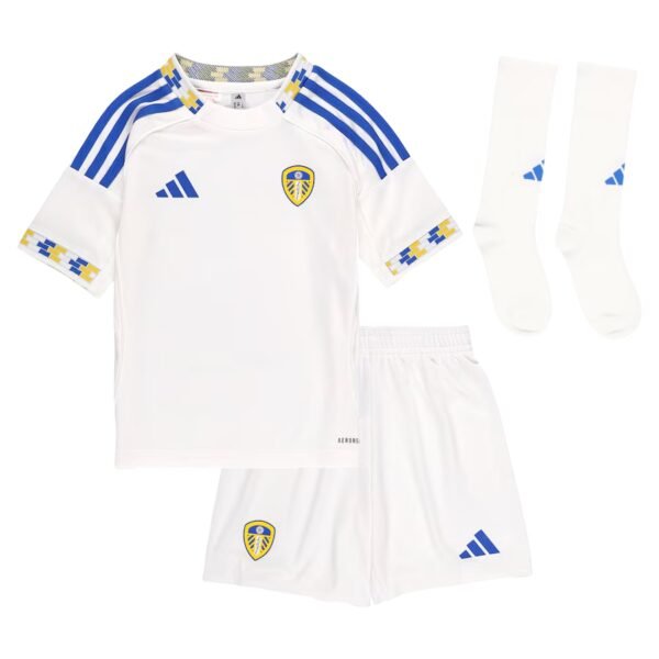 Kids Leeds United Home Kits 2025/26 (Jersey+Shorts+Socks) | GoGoalKits
