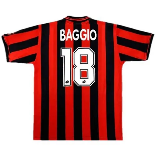 AC Milan BAGGIO #18 Retro Jersey Home  1996/97