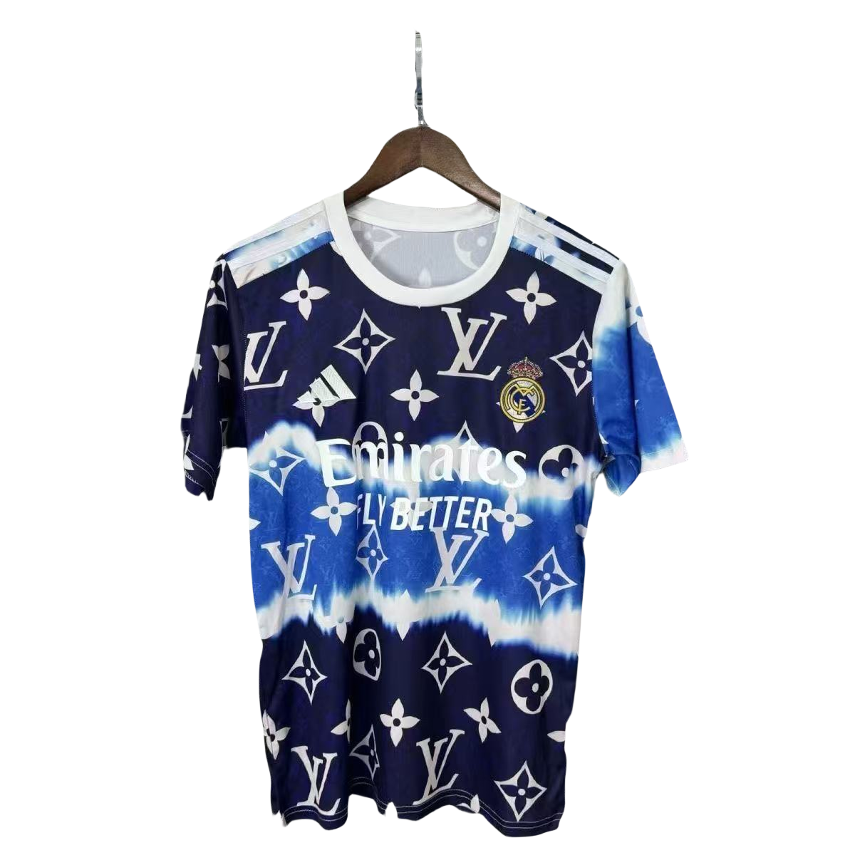 72c4d4d047 2025/26 Real Madrid Men’s Polo Shirt Biue | GoGoalKits - Image 1