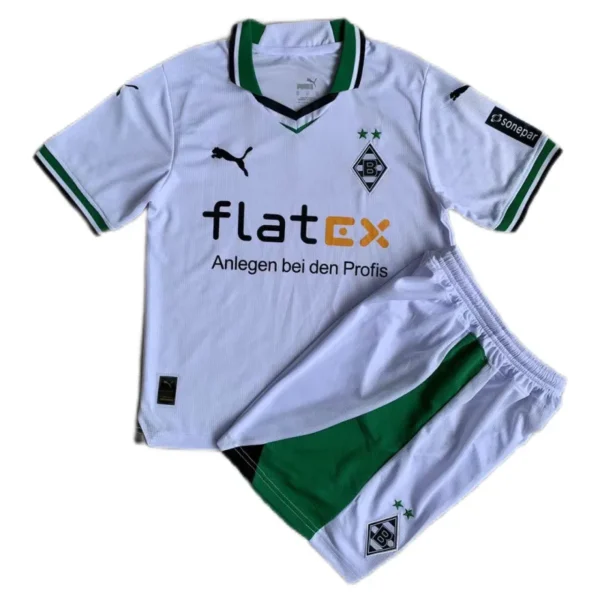 23-24 Kids Borussia Mönchengladbach Home Kit Shirt+Short | GoGoalKits