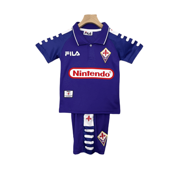 Kids Fiorentina 1998/99 Retro Jersey Home Kits | GoGoalKits