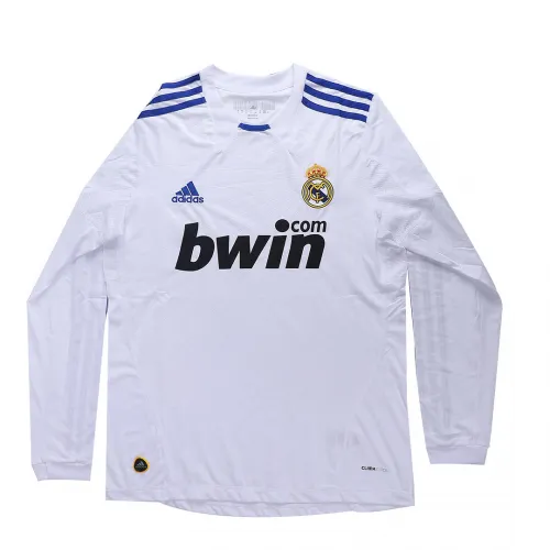 2010/11 Real Madrid Retro Long Sleeve Jersey Home