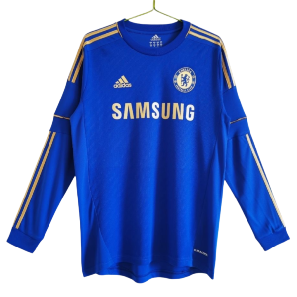 Chelsea Home Retro Long Sleeve Shirt 12-13 | GoGoalKits