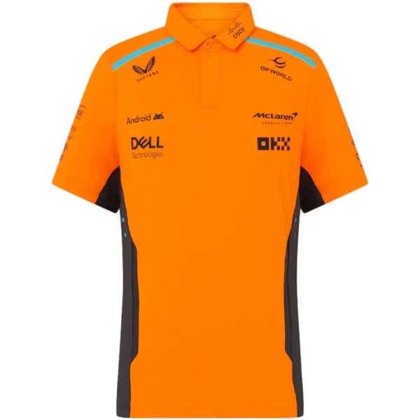 F1 McLaren Racing Team Polo Shirt Orange 2024