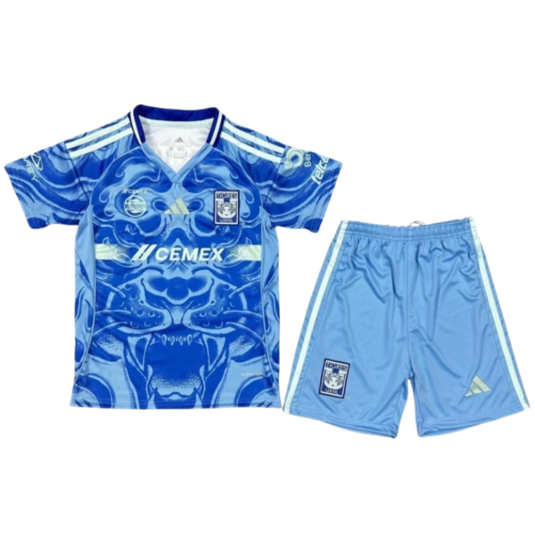 Tigres UANL Away Kids Kit Jersey+Shorts 2025/26 Jersey | GoGoalKits