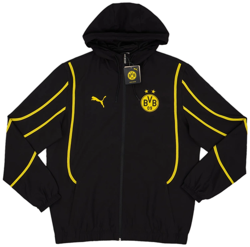a44e6c3bb3 24-25 Dortmund BVB Black Windbreaker | GoGoalKits - Image 1