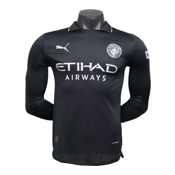 Manchester City Away Long Sleeve Football Shirt 2025-26 Player Version
