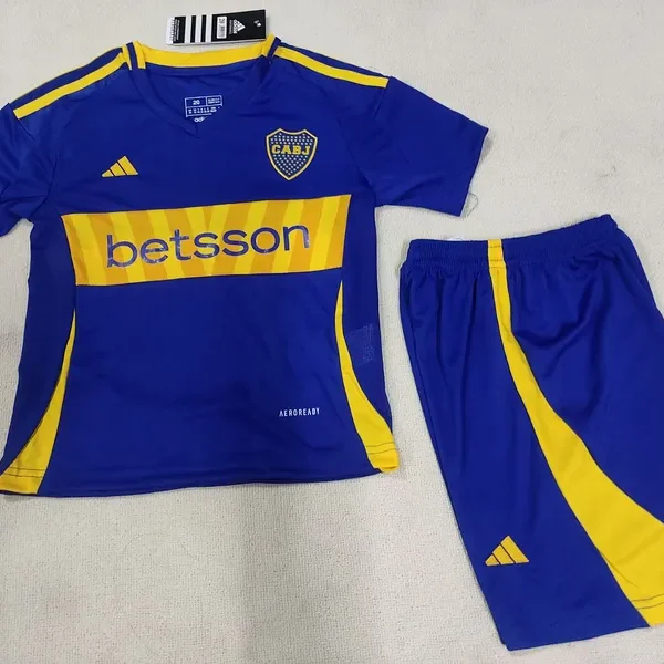 24-25 Boca Juniors Home Kids Kit Jerseys+Shorts