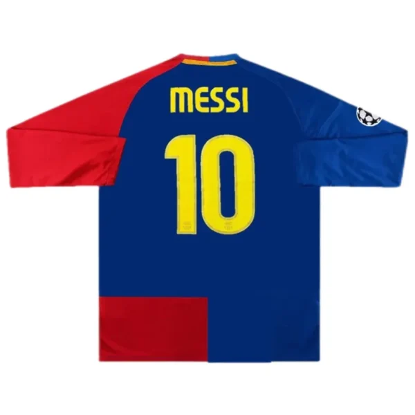 08-09 Barcelona Messi #10 UCL Final Retro Long Sleeve Home