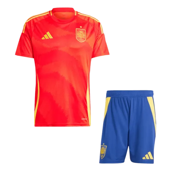 Spain Home Kit(Jersey+Shorts) Soccer Apparels Euro 2024 | GoGoalKits