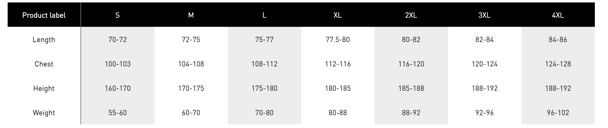 2026 Greece Home Kit Size Chart